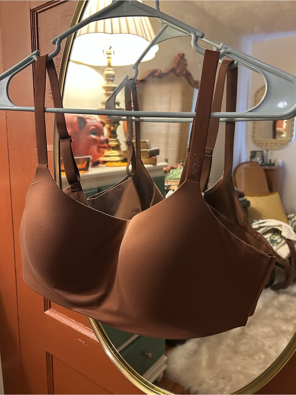 aerie Smoothez Wireless Brown Smooth Molded Bra